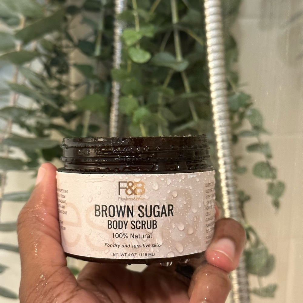 100% organic brown sugar exfoliating scrub